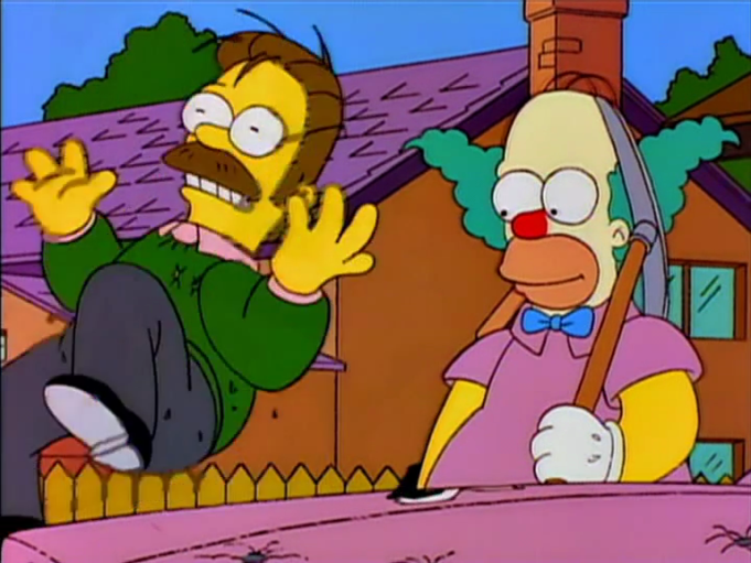 I love Homer's expression here so, so much.